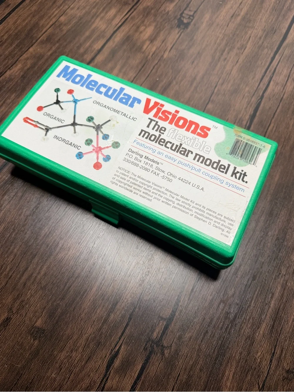 Molecular Visions (Organic, Inorganic, Organometallic) Molecular Model Kit